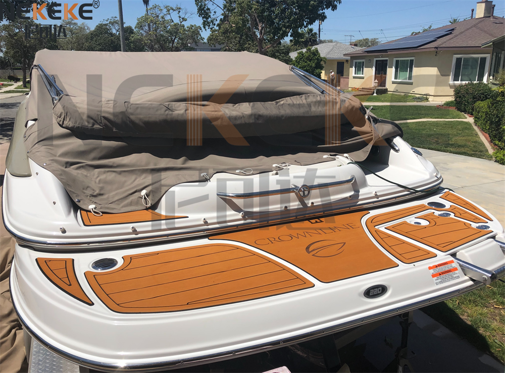 Crownline 220EX 2007 Swim Platform Cockpit EVA Faux Teak Deck Mat Marine Flooring Pad