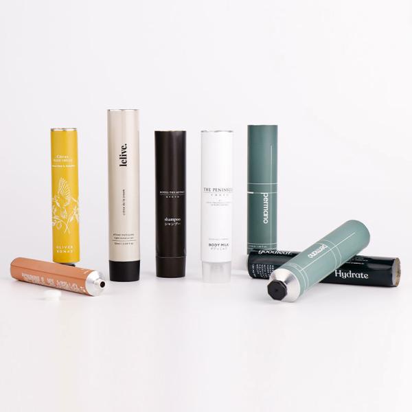 Упаковка дружелюбной алюминиевой мягкой трубки Эко пустая косметическая с бесплатным образцом