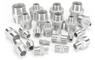 NPT Threaded Stainless Steel Pipe Tee Cf8 / Cf8m Gravity Casting