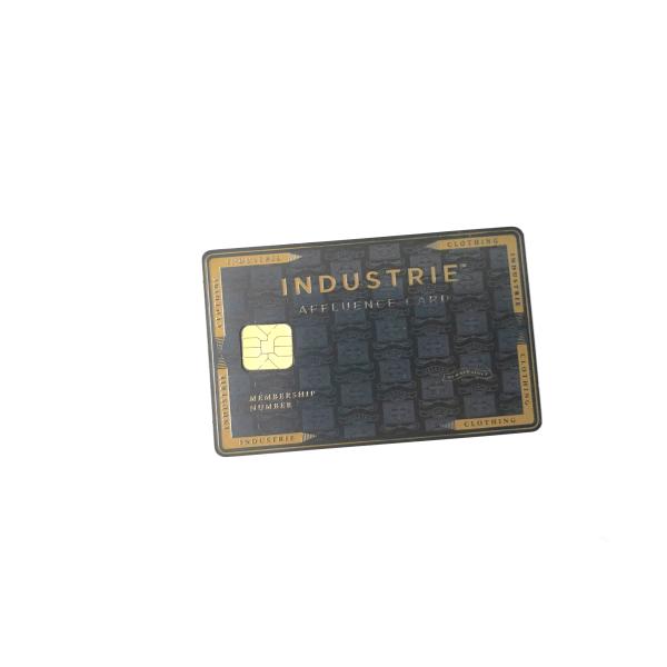 Matt Gold Plated Stainless Steel Metal Membership Card With Custom Logo