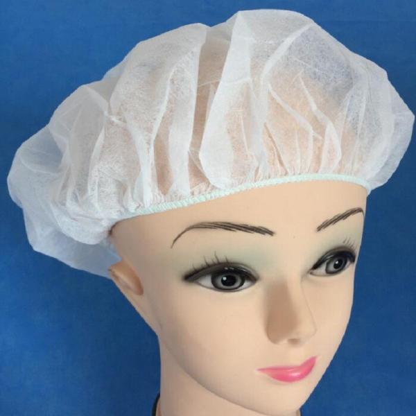 Food Industry Disposable Head Cap , Medical Nurse Cap PP Non woven Materials