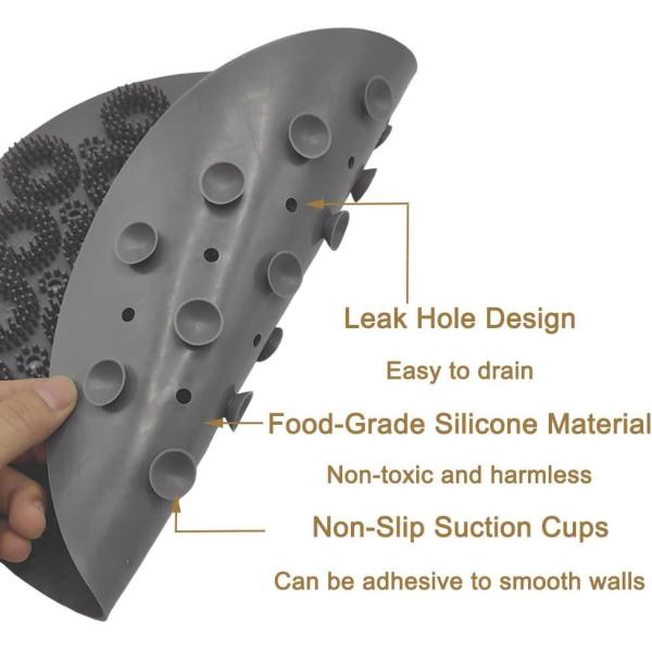 Массаж ванны скруббера силикона прокладывает нетоксическое Washable для тела