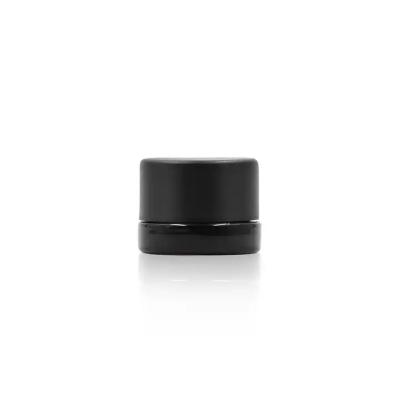 Round Black UV Glass Concentrate Jar Containers 5ml 10g