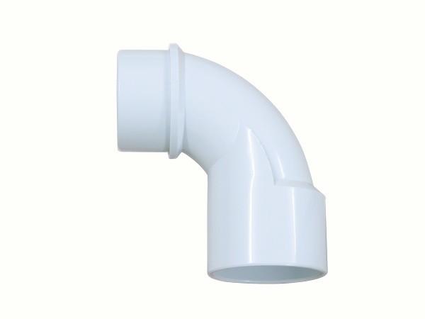 Polished PVC Elbow Fittings 2 Socket x 2 Spigot  , 90 Deg Plastic Pipe Elbow