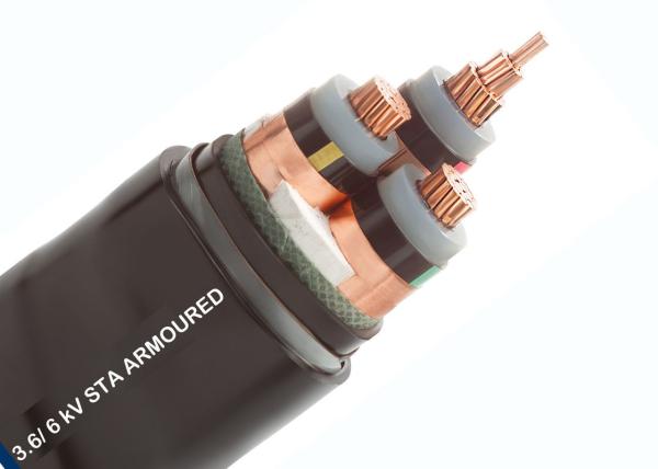 Underground Xlpe Insulated Pvc Sheathed Cable Copper Conductor 1 Core - 5 Cores