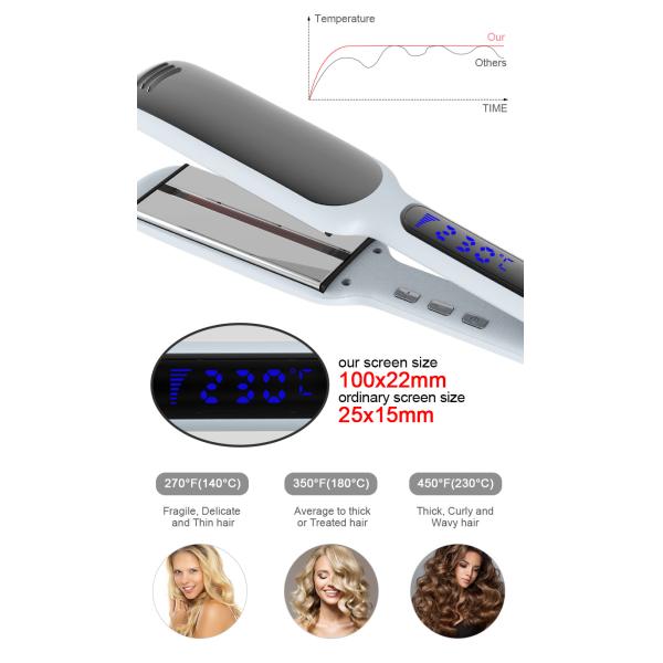 керамический ультракрасный раскручиватель волос 60W с экранным дисплеем LCD