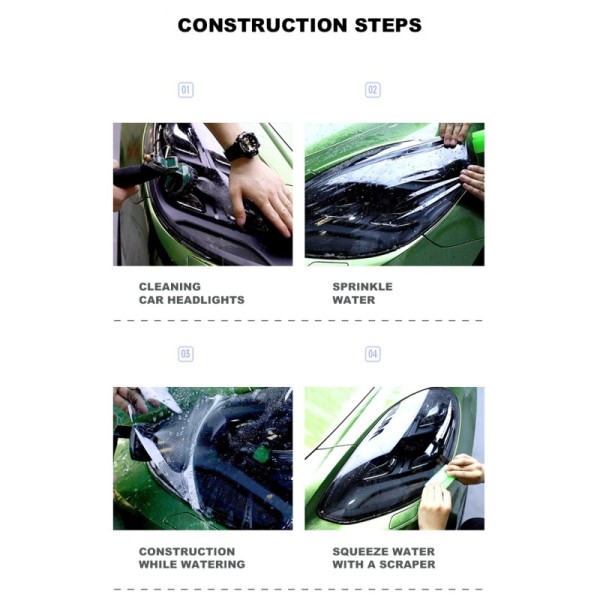 Hot Selling Car Lamp Headlight Tint Film Air Bubble Free TPU Car Headlight Lamp Film