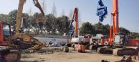 projet de construction de panneau solaire de 2800rpm Mini Excavator Pile Driver For