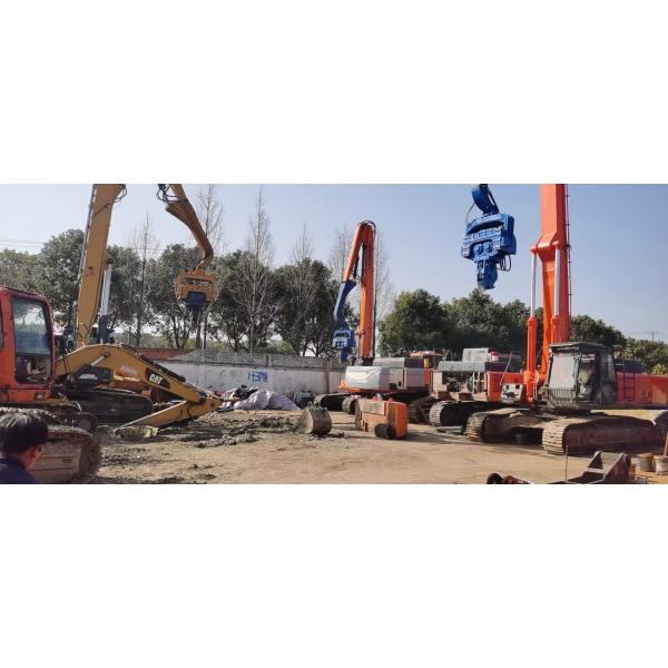 proyecto de construcción del panel solar de 2800rpm Mini Excavator Pile Driver For