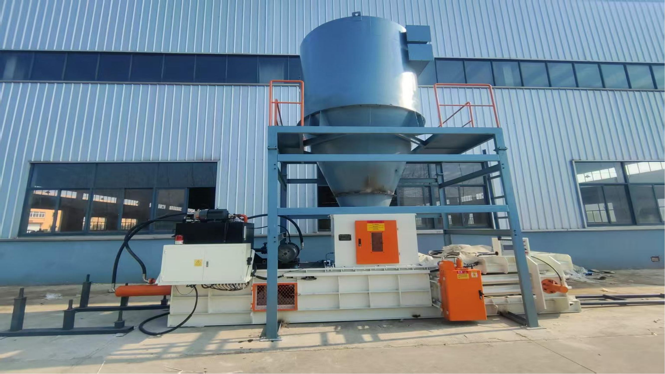 Light Weight 220V Single Phase Waste Paper Press Machine With 5-40 Tons Compression Force
