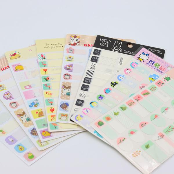 Handwritten Waterproof Name Sticker custom waterproof stickers