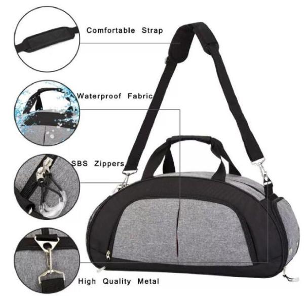 Водоустойчивая сумка перемещения выходных спорт с отсеком ботинок