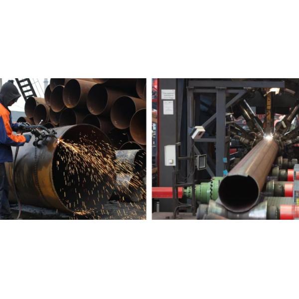 ASTM A106 Оцинкованная круглая углеродистая сталь, сварная труба SSAW, бесшовная