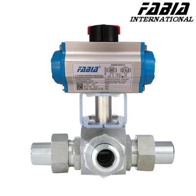 High Temp High Pressure Ball Valve 3/8 3 4 Tee Butt Welding Ball Valve