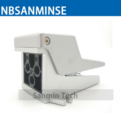 El hilo de G del pedal 1/4 de la válvula de pie de la manera de la posición 5 de la válvula de pie 2 actuó directamente la válvula de aire neumática NBSANMINSE 4F210-08