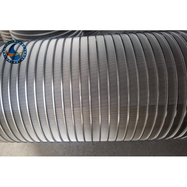 identificação 304 200mm de aço inoxidável da tubulação da tela de fio de 20μM Slot Opening Wedge