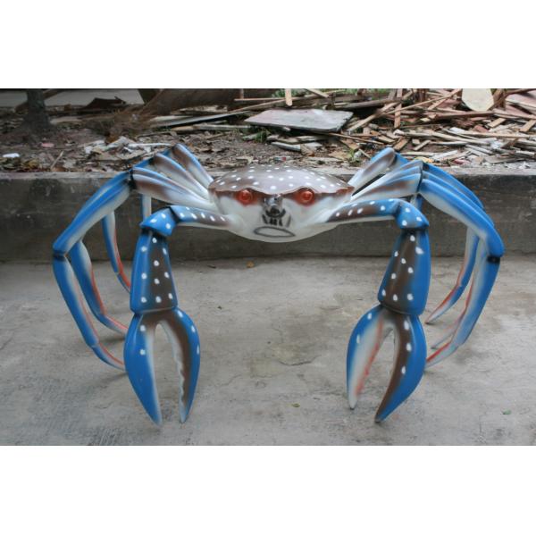 Blue Crab Animal Fiberglass Marine life Sculpture Customized