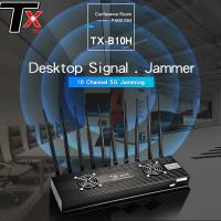 Jammer do sinal da frequência ultraelevada do VHF de Wifi do telefone de 10 canais para a prisão da escola do escritório domiciliário