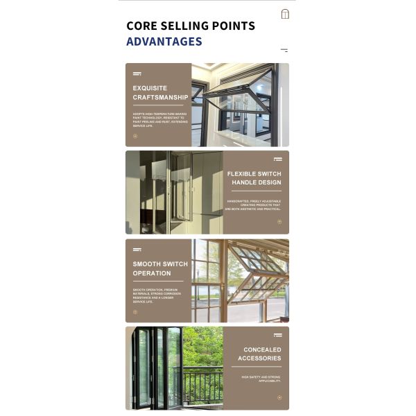 Professional Modern Kitchen Stainless Steel Screen Aluminum Alloy Frame Soundproof Folding Windows 5-Year Warranty for Window