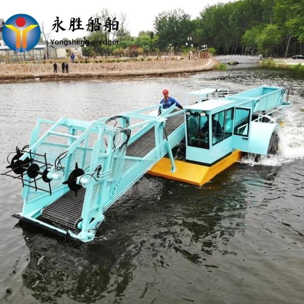 川 60kw 小型湖の雑草収穫機 ディーゼルエンジン