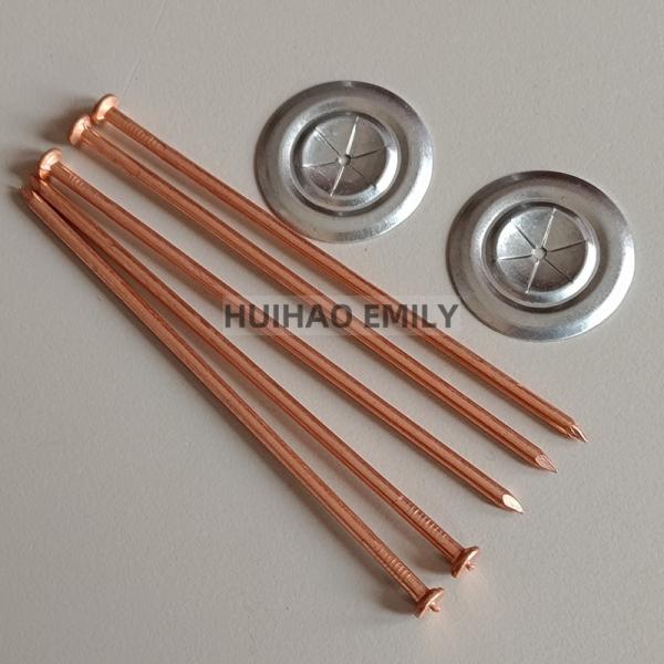 Aluminum Alloy CD Stud Insulation Welding Pins With Self Locking Washers
