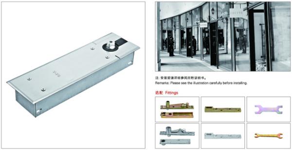 Floor Hinge T-75, color:black or blue, casting iron,  weight capacity 150kgs,