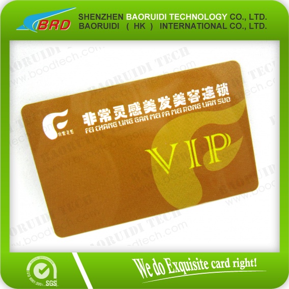 plastic/pvc loyalty card