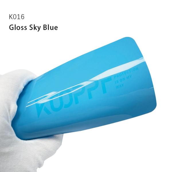 Gloss Sky Blue Car Wrapping Film TPU Coloured Ppf Paint Protection Film For Cars