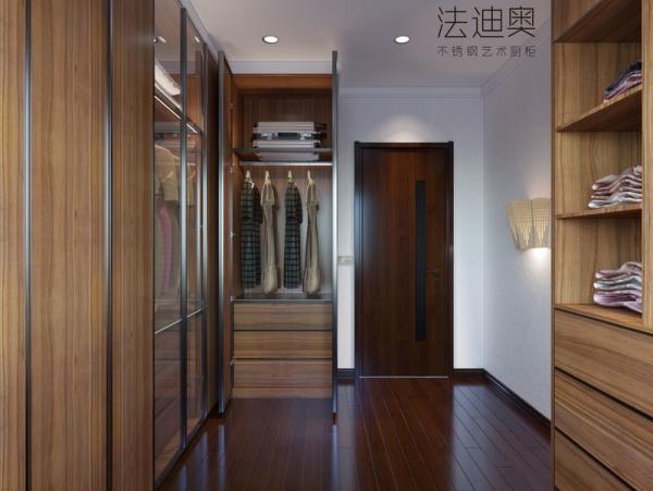 Elegancia tradicional china, efecto madera oscura, armario con acentos de vidrio y escritorio integrado
