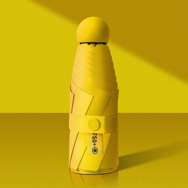 5 Folding Sunshade Small Pocket Sunny and Rainy Umbrella Women Dual- Sunscreen Design