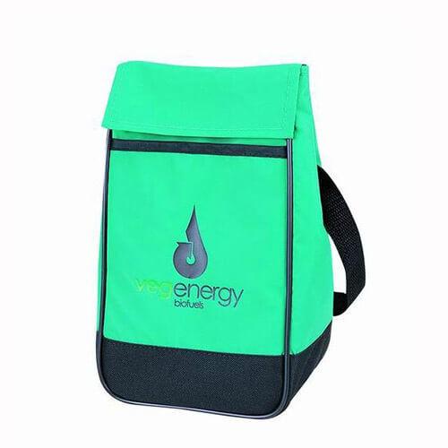 Custom Collapsible Insulated Cooler Bags Triangular Waterproof Nylon For Women
