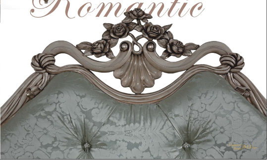 French Style Bedroom Furniture / 1.8 * 2.0 Meter French King Size Bed