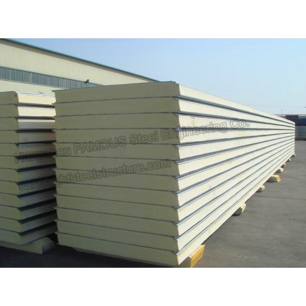 Heat Insulation 0.3-1.2mm 970mm PU Wall Panel