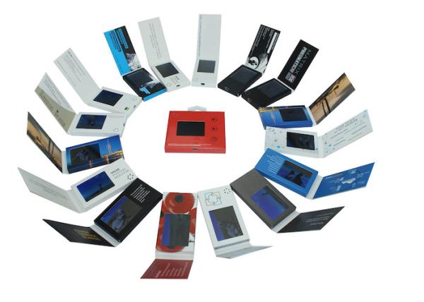 2.4 inch built - in battery Video Business Card , rechargeable digital video brochure