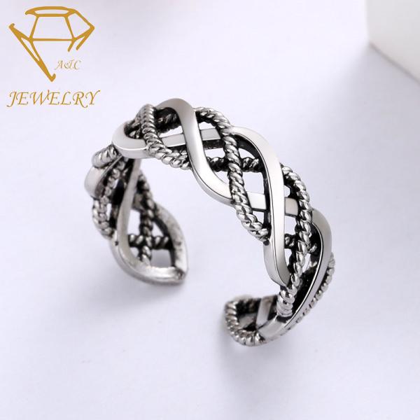 Antique Silver Plating 925 Sterling Silver Engagement Ring For Men
