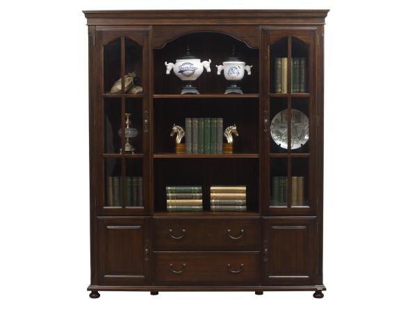 Home Office Study room furniture American style Big Bookcase Cabinet with Display chest can L shape for corner wall case