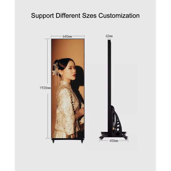 LED Touch Screen Display Foldable LED HD Digital Poster Display