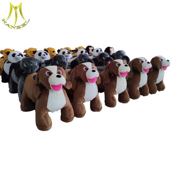 Hansel shopping mall plush motorized animals indoor moving electric mountable