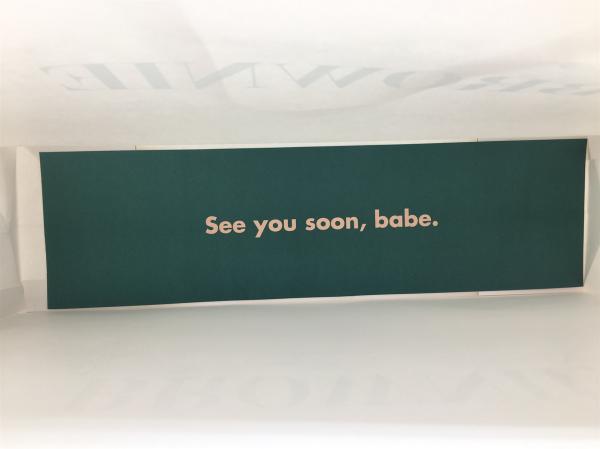 Personality Logo Fashion Shopping Bag / Kraft Paper Bags With Flat Cotton Handle