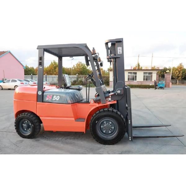 Construction Works 5 Ton Diesel Forklift Truck with Side Shifter and Fork Positioner