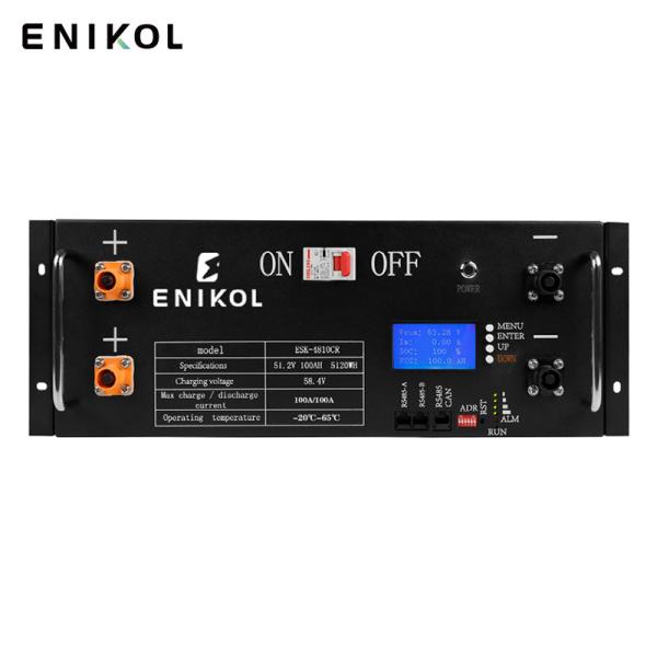 Bateria LiFePo4 empilhável para uso doméstico 24V 200ah 5000wh Bateria de lítio montada no rack