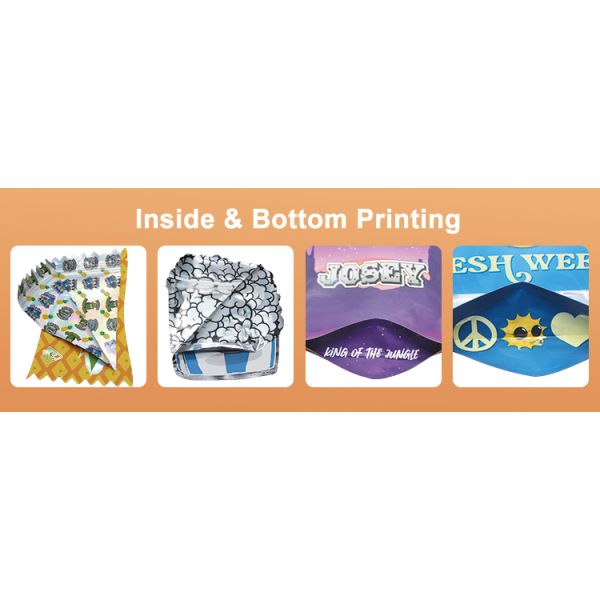 Custom Printed Poly Bubble Stand Up Pouches for Business Promotion and Grocery Packaging
