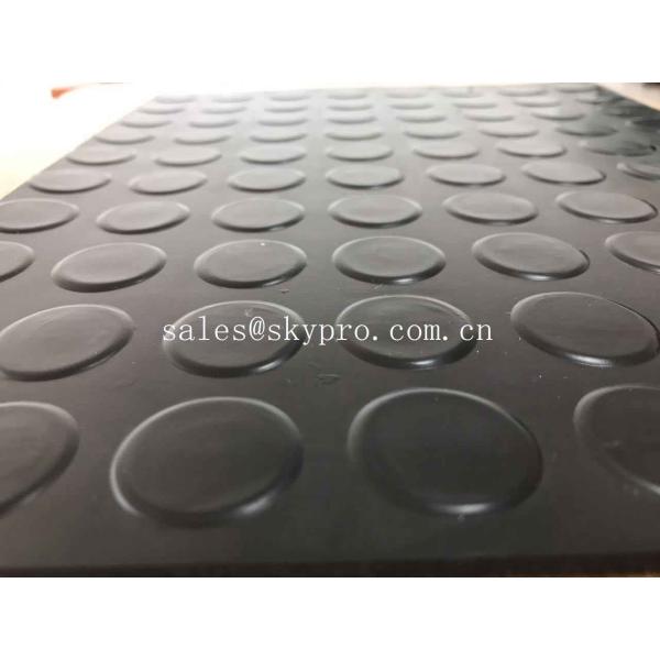 Лист резины рогожки настила стержня циновок анти- толщины черноты 6мм выскальзывания резиновый