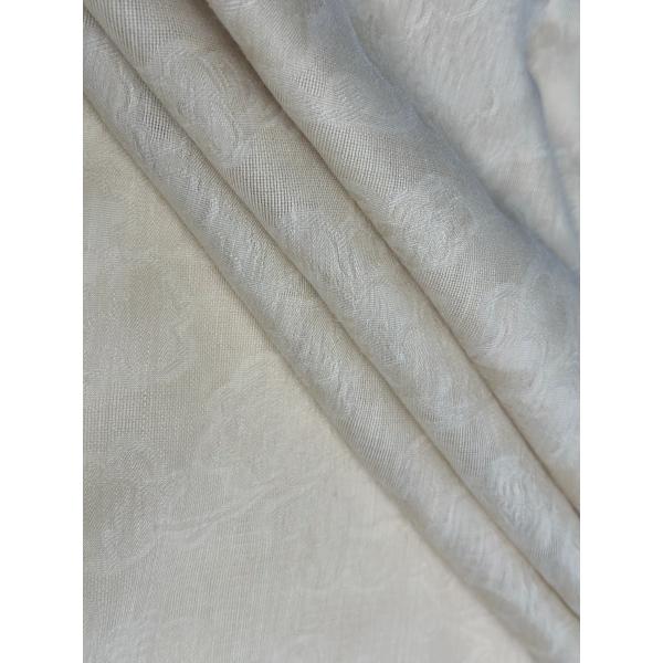 Dyed Lightweight Wool and Polyester Jacquard Fleece Fabric for Dress