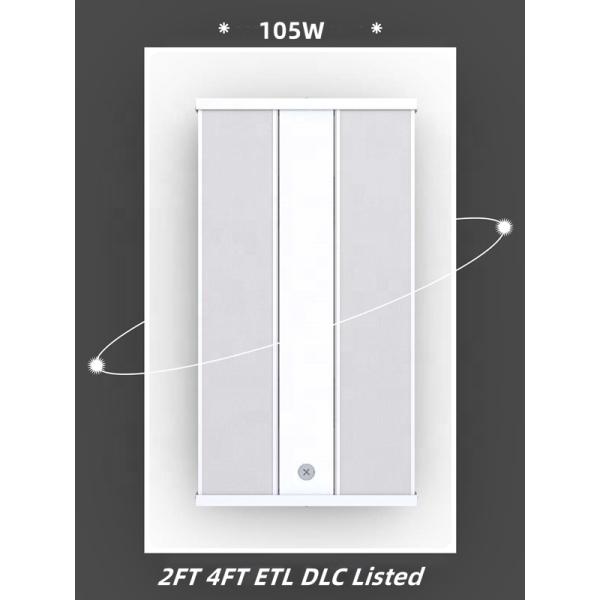 50000 Hours Lifespan PC Material Power CCT Switchable 2FT 105W LED Linear High Bay Light