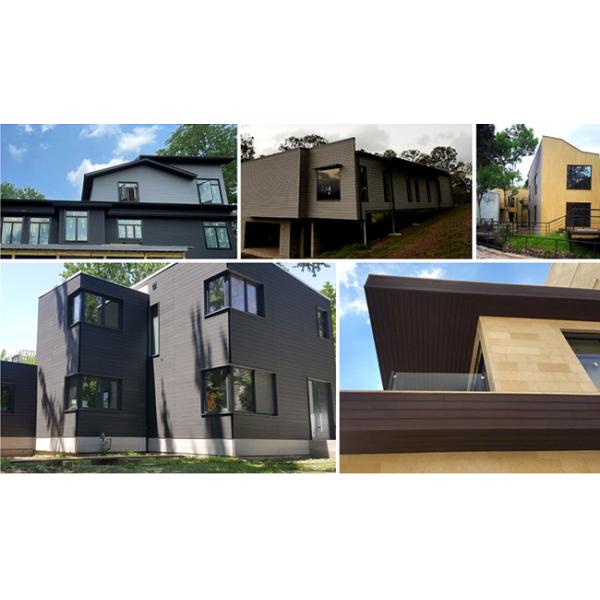 50% Wood Fiber Apartment Grey Exterior Wall Cladding Panels 38% HDPE 157x21mm