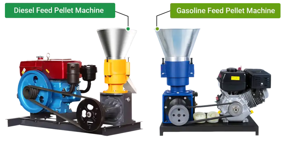 Stainless Steel Rust Resistant Poultry Pellet Machine 200kg/H Farm Feed Pellet Mill
