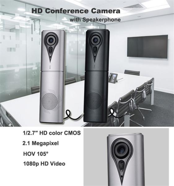 Full HD Auto Fixed Focus 1080P USB2.0 Video Conference Camera with Speaker & Mic 105° Wide Angle For Video Conferencing