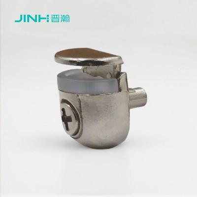 Nickel Plated Semi Circular Glass Panel Clips For 3-9mm Thickness Glass In Zinc Alloy