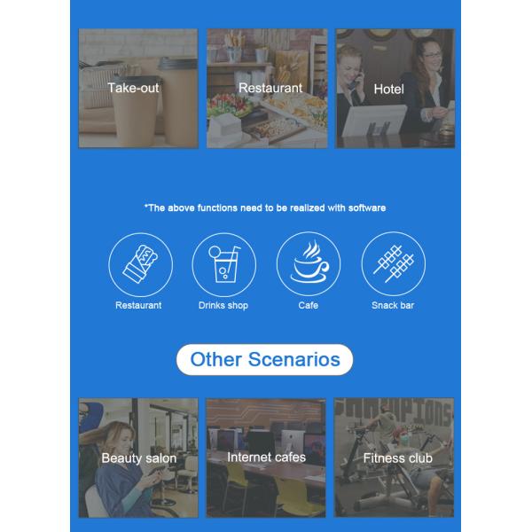 IC Card Reader Optional Restaurant Tablet Touch Screen POS Systems for Food Ordering